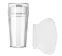 Tampon à Ongles French Tip - Kit de Stamping Transparent Visible avec Couvercle et Grattoir