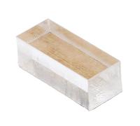 Tampon à poudre pour fond de teint, fard à joues, 2,6 x 1 cm, transparent