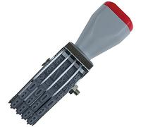 Tampon à rouleau à 4 chiffres - SUUJI - Chiffres changeables - Tampon de date - Symbole personnalisé - Roue roulante multifonction en caoutchouc pour scrapbooking - Papeterie - Pour bureau et