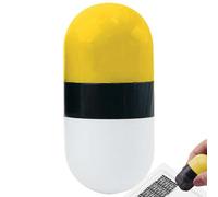 Tampon à rouleau confidentiel double tête pour protection contre le vol d’identité cache adresse et données personnelles format compact 3x3x6.5 cm PP léger