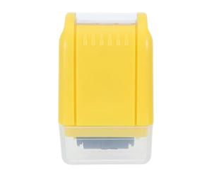 Tampon à Rouleau Décoratif Jaune en Plastique, Motif Vigne