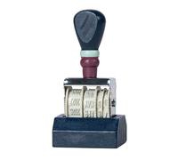 Tampon à rouler en bois massif avec bouton réglable pour agendas de voyage