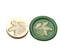 Tampon à sceau vintage sur le thème des plantes pour cachet, enveloppe, cartes, invitations de mariage, scrapbooking, emballage