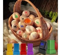 Tampon à œufs personnalisé,Tampons personnalisés pour œufs de poule, motifs uniques, marquage personnalisé pour les fermes, 1.2" x 1.2", grand tampon logo (Tampons d’oeufs)