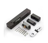 Tampon à vapeur invisible pour portes en bois - Fermeture à glissière silencieuse pour installation domestique - 1 pièce (marron-droite)