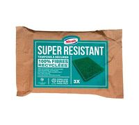 Tampon abrasif à récurer écologique Nicols - Lot de 3