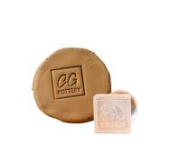 Tampon acrylique personnalisé pour poterie - Tampon personnalisé en argile et céramique pour créer des impressions uniques, outil indispensable pour les céramistes - Kit de fabrication de tampons