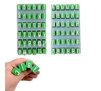 Tampon Alphabet Pour Argile,Tampon Lettre Ponctuation, Personnage, Tampon D'Enseignement NuméRique, Majuscules Et Minuscules Lettres Tampon Pour Argile, Fournitures D'Artisanat Portables (B)