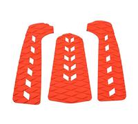 Tampon antidérapant EVA avec trou carré pour planche de surf, Shortboard, Longboard, Skimboard (Rouge)