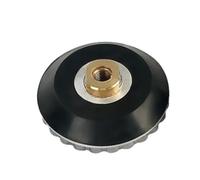 Tampon arrière à verrouillage escargot 4 pouces/5 pouces, adaptateur arrière en caoutchouc aluminium 100 mm, utilisé for le support de tampon de polissage diamanté, filetage M14 M5/8-11(100MM M14)