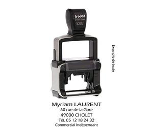 Tampon auto-encreur avec votre texte personnalisé - 49x28 mm - 5 lignes - TRODAT 5203