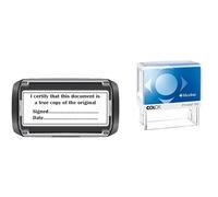 Tampon auto-encreur Certified True Copy - 69 x 30 mm - Encre noire
