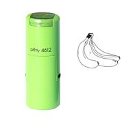 Tampon auto-encreur en forme de banane - Tampon en caoutchouc rechargeable pour scrapbooking, fabrication de cartes, journal intime et travaux manuels - Motif banane mignon pour projets de bricolage