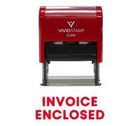 Tampon auto-encreur Vivid Stamp Facture jointe Encre rouge (moyenne)