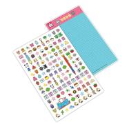 Tampon autocollant rétro en forme d'étoile pour scrapbooking, récompenses pour ordinateur portable, scrapbooking, timbre rétro pour enfants