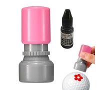 Tampon Balle de Golf Insecte/Fleur/Taureau/Chien/Yeux, Marqueur Balle de Golf avec Encre Rouge, Séchage Rapide Tampon Encreur Balle de Golf Personnalisé, Imperméable, Cadeau pour Amateurs de f