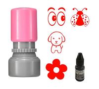 Tampon Balle de Golf Insecte/Fleur/Taureau/Chien/Yeux, Marqueur Balle de Golf avec Encre Rouge, Séchage Rapide Tampon Encreur Balle de Golf Personnalisé, Imperméable, Cadeau pour Amateurs de f
