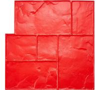 Tampon béton avec texture de pierre - 590x590mm - Empreinte ciment - Polyuréthane - Finition béton de haute qualité - pour un aménagement extérieur créatif