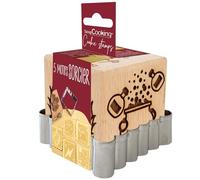 Tampon biscuit bois "Sorcier" + découpoir