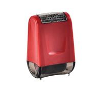 Tampon bloqueur d'adresse, tampon de protection contre le vol d'identité, bloqueur d'informations, tampon de sécurité, sécurité des données personnelles, défenseur des données (rouge)