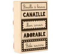 Artemio Tamp Wood Bouille aux Baisers 58 x 87 tampons, Multicolore, Taille unique