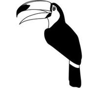 Tampon bois Toucan 7 x 5 cm
