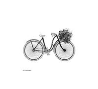 Tampon Bois - Vélo - 3,5 x 5 cm