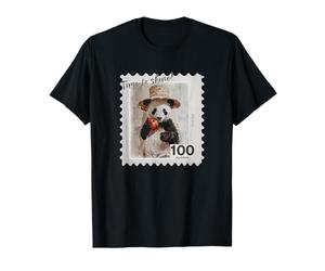 Tampon Chapeau de Paille Pomme Panda Petit Panda T-Shirt