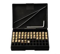 Tampon chaud en cuivre Lettres 2 x 4 x 15 mm Durable