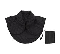 Tampon chauffant à l'épaule, châle chauffé électrique USB et coussin chauffé portable avec chauffage rapide pour les hommes d'hiver, les femmes et le noir âgé (Black)