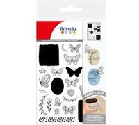Tampon Clear Artemio - Collection Mon essentiel - Papillons - 25 pcs Transparent G