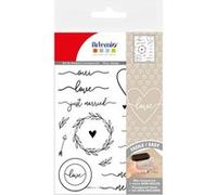 Tampon Clear Artemio - Love - 18 pcs G