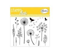 AladinE – Tampons transparents Stampo Clear Graminées, 14 tampons – Scrapbooking 04222