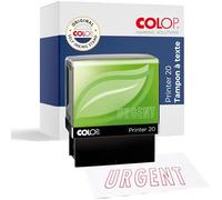 Tampon COLOP Printer 20 Green Line | URGENT | Rouge | 14x38 mm
