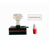 Tampon CONFIDENTIEL, Tampon encreur texte CONFIDENTIEL, Encre de couleur rouge, Dimensions 50 x 20 mm, Encre incluse, Rechargeable (CONFIDENTIEL)