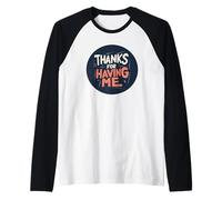 Tampon « Cool Thanks for having me » Manche Raglan