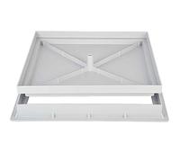 Tampon creux à carreler et coffrage avec cadre 30 x 30 cm en polypropylène renforcé, tampon pour coffrage pour regard