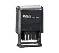 Tampon dateur COLOP Printer S 220 | Date française | Encre noire | Mini tampon dateur pour le bureau, le secrétariat et la comptabilité | 12 ans