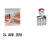 Trodat tampon dateur francais 1000 mois en lettre de 3mm