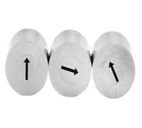Tampon dateur réglable pour plastique Accessoires de tampon de Date industriel, Inserts de Code, 2 pièces/10 pièces(Blank stamp,2pcs 4x8mm)