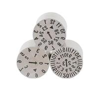 Tampon dateur réglable pour plastique Insertions en plastique de code de mois d'année de timbres de double date d'injection(4x8mm)