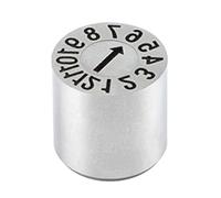 Tampon dateur réglable pour plastique Tampon de Date modifiable en acier SUS420, broches de marquage, Inserts de Code for l'année 2026, 2 pièces/5 pièces(Blank stamp,2 pcs 12x14mm)