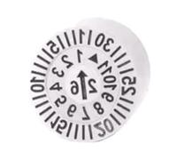 Tampon dateur réglable pour plastique Timbres à Double Date par Injection plastique, 2 pièces/5 pièces, Inserts de Code année mois(M25X0.75,2pcs12x20mm)
