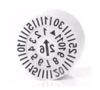 Tampon dateur réglable pour plastique Timbres à Double Date par Injection plastique, 2 pièces/5 pièces, Inserts de Code année mois(Mold date stamp-1,2pcs 12x12mm)
