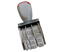 Tampon dateur rotatif de 4 mm avec police espagnole pour le marquage de documents et de fichiers