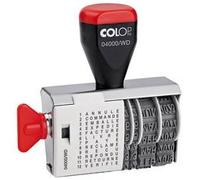 Tampon dateur toutes lettres 04000/WD, avec date