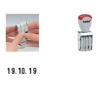 Tampon dateur - TRODAT - 1004 - Empreinte 3x12mm - Mois en chiffres - Hauteur des caractères 3mm