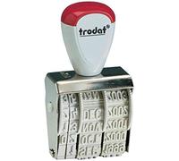 Trodat Tampon dateur 1010 – Mois en lettres – Empreinte 4 x 26 mm – Hauteur 4 mm – Noir