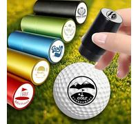 Tampon de balle de golf personnalisé, auto-encreur, marqueur de golf monogramme étanche | Logo personnalisé, aluminium durable, encre rechargeable, cadeau pour golfeurs, pères, hommes, 6 options de