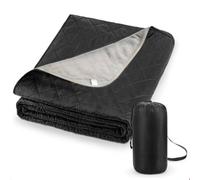 Tampon de camping chauffé - tapis de voyage extérieur noir, doublure de sommeil portable | Couverture de coussin à isolation thermique électrique pour la randonnée Backpacking Car Pet Yoga Picnic Fest